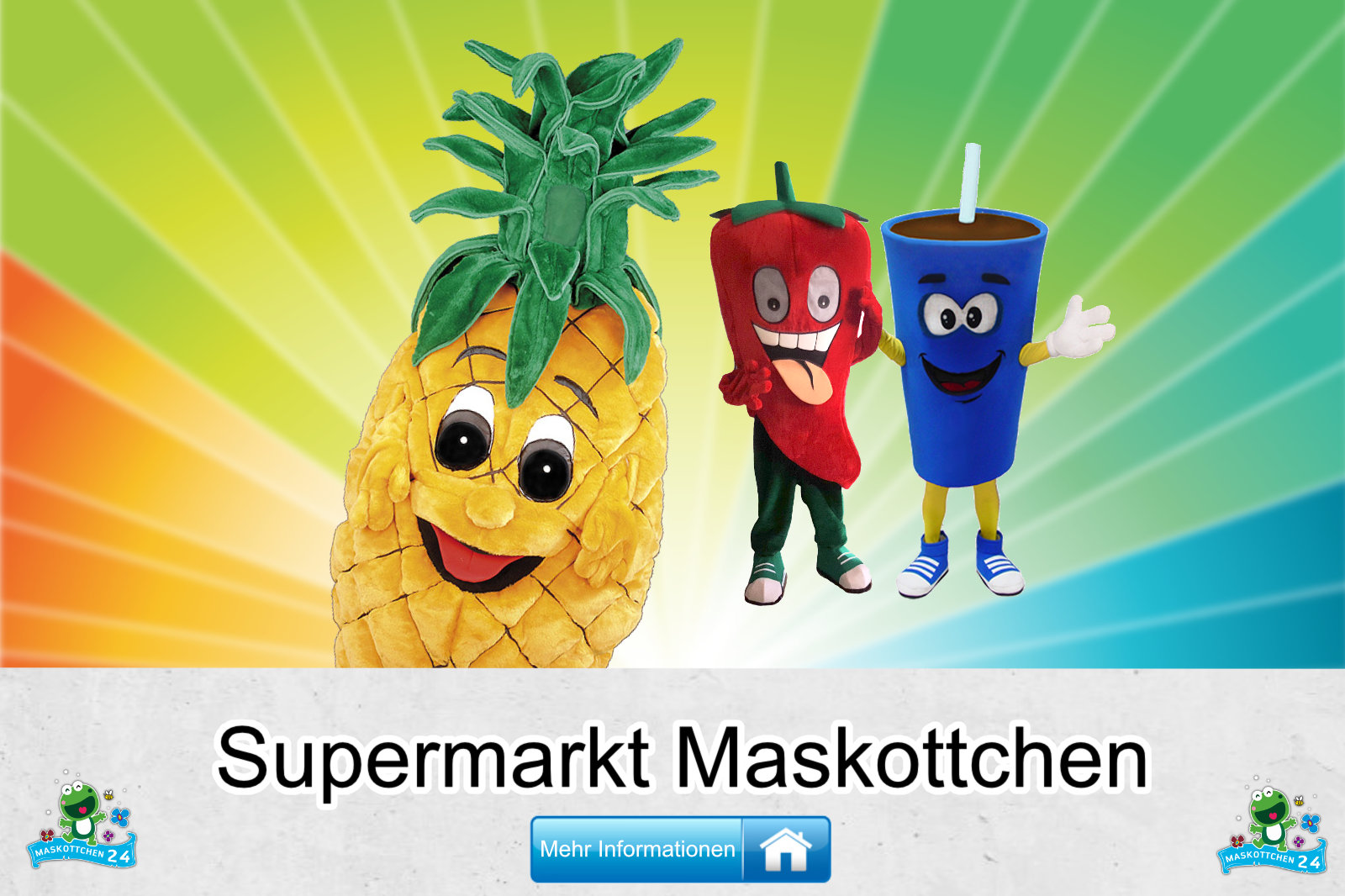 Supermarkt Kostüme Maskottchen Karneval Produktion Firma Bau Supermarkt